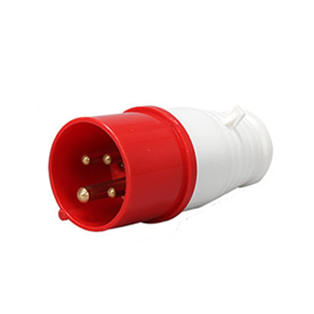 ExcInter 4PIN 32A Industrial plug Industrial Plug Sockets 2P+E Weatherproof IP44 Camping Caravan Industrial