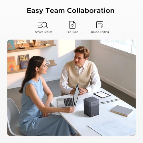 UGREEN NASync DH4300 Plus 4-Bay Desktop NAS, RK3588C SoC, 2.5 GbE LAN Port, 8GB LPDDR4X RAM, NFC One-Touch Connection, AI-Powered Family & Baby Album, Personal Cloud for Home/Office (Diskless) | 2.5 GbE Port, 8GB LPDDR4X RAM, A76+A55 8 Cores SoC, Cloud Backup, Remote Access, NFC, Multi-Device Connectivity (Diskless)