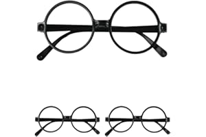 Wizard Glasses,Accessories Black Circle Eyeglasses for Kids & Adults Halloween Accessories Costume for taking pictures