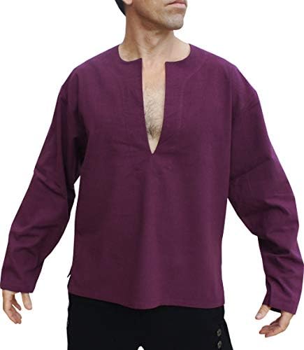 Svenine Cotton Fabric Open Breast Long Sleeve Shirt Plus Size
