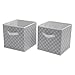 Delta Children Deluxe 2 Storage Water-Resistant Cubes, Infinity/Grey