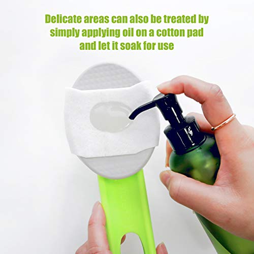 DOWMI Lotion applicators for Your Back 19" with 2 Types of Pads (Brush