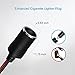 Chanzon 12V/24V Car Cigarette Lighter Extension Cord - 12Ft UL 16AWG Cable with 15A Fuse - Heavy Duty Auto DC Power Plug Connector for Tire Inflators, Cleaners & Adapter - Male to Female Socket