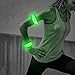 Higo LED Armband, Light Up Sports Safety LED Slap Bracelets, Party Favor Glowing Event Wristabnds for Running, Cycling, Jogging, Hiking(Green 35cm)