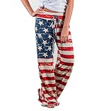 lantusi Women Casual Print Comfy Drawstring Lounge Pants Loose Sport Long Pants Track Pants