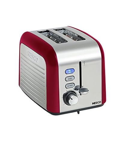 Amazon.com: Nesco – Rojo 1000-Watt 2-Slice Compact Acero ...