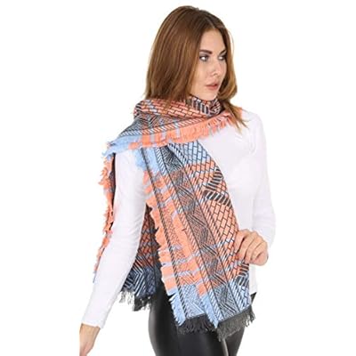 Womens Scarf Cashmere Feel Warm Soft Chunky Large Blanket Wrap Shawl Fringe Stylish Fall Winter
