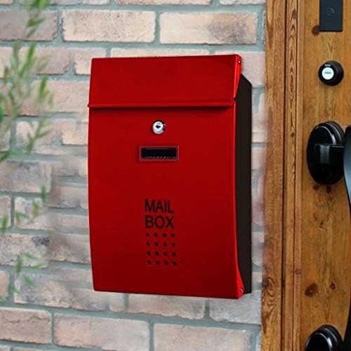 CZLSD Mailbox Outdoor Villa Outdoor Mailbox Continental Principal's Head Letter Letter Box Wall Hanging Bar Decoration Props Postbox.