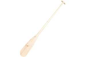 Oshhni Wooden Canoe Paddle,Handheld,Wood Oar Unfinished,Handheld Lightweight Craft Hand Crafted Dragon Boat Paddle Home Decor