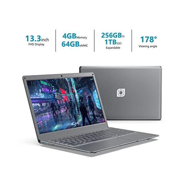 Jumper Laptop with Microsoft Office 365, 13.3 inches FHD Computer PC 4GB RAM 64GB eMMC (Intel Celeron CPU, Windows 10…
