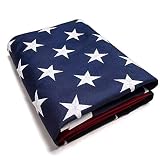 Gong Home - Won't-Wear-Out-Easily Robust Polyester 3x5 American Flag with Embroidered Stars, Extra Corner Protections