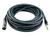 Monoprice 104764 25-Feet Premier Series XLR Male to 1/4-Inch TRS Male 16AWG Cable