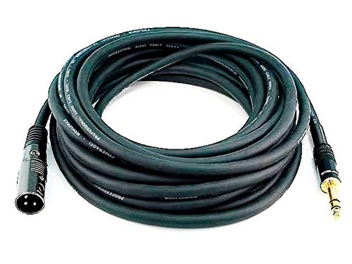 Monoprice 104764 25-Feet Premier Series XLR Male to 1/4-Inch TRS Male 16AWG Cable