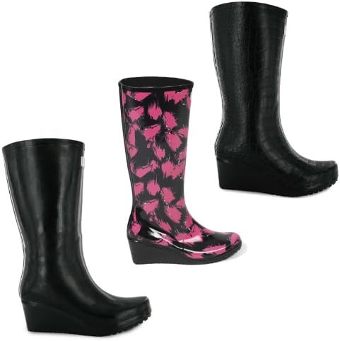 Wedge wellies amazon Clearance