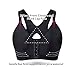SHAPERX Women's Post-Surgical Front Closure Sports Bra Adjustable Wide Strap Racerback Support Bra,SZ83288-Black-2XL