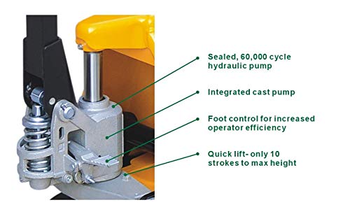 Apollolift Hand Pallet Jack/Pallet Truck 5500lbs Capacity BF-III (27W x 48L)