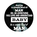 Simple Man Song Lyric Art Inspired by Lynyrd Skynyrd Vinyl Record Album Wall Decor