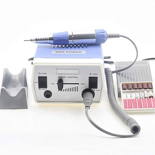 Electric Nail File Drill Machine Professional Nail Machine 35W Acrylic Bits Nail Sander Pro Salon Care Polishers for Nail Art Low Heat Low Noise Low Vibration(40,000RPM)