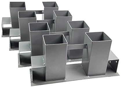 Ingbertson 4er Set stabile Holz Stapelhilfe Kamin Brennholz Kaminholz