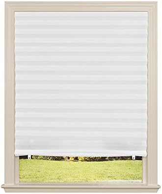 Original Light Filtering Pleated Fabric Shade White, 48” x 72”, 4-Pack