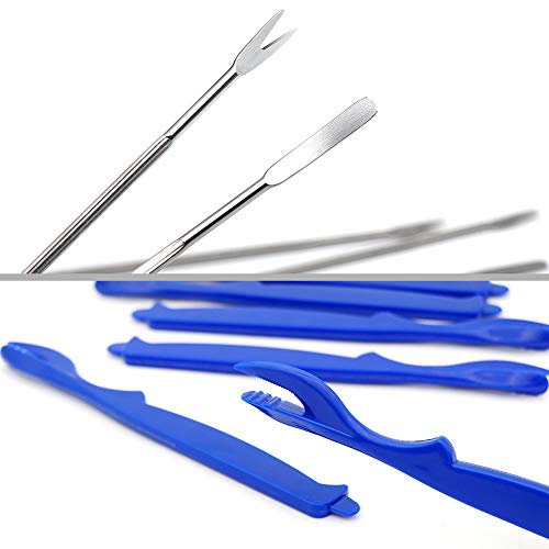 14 Piece Seafood Tools Set, Angela&Alex Nutcracker Crab Leg Crackers Kits Opener Shellfish Kitchen Accessories (6 Forks + 2 Crab Crackers + 6 Lobster Shellers)