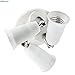 Elinkume E26 E27 3 Socket Adapter E27 LED Light Bulb Converts 1 Socket into 3 - Use for Standard Socket E27 LED Bulbs Universal Head 360 Degrees Adjustable , 180 Degree Bending