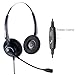 Arama Binaural Headset with Noise Canceling Boom Mic and Adjustable Fit Headband for iPhone Samsung Blackberry LG Huawei HTC ZTE Mobile Phone and Smartphones with 3.5mm Jack (A200MP-D)