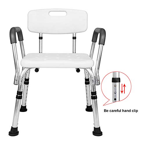 SSLine Shower Chair with Back Bathtub Lift Shower Bench with