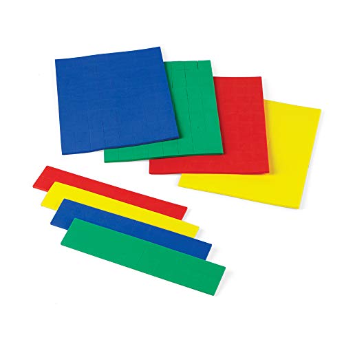 hand2mind Foam Square Color Tiles, Color Sorting, Math Counters for