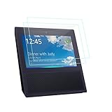 Shangpule Echo Show Screen Protector, [2 Pack] [9H Hardness] [Crystal Clear] [Bubble Free] Tempered Glass Screen Protector for Amazon Echo Show