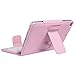 NEWSTYLE Apple iPad mini 3 / iPad mini 2 / iPad mini Case - Wireless Bluetooth Keyboard Cover For iPad Mini 3rd Gen (2014 Released) / iPad Mini 2 with Retina Display / iPad Mini - Pink Color