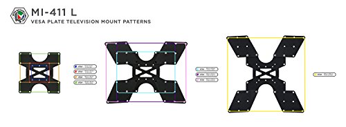 Mount-It! TV Wall Mount Bracket Full Motion for 30 32 35 37 40 45 52 Inch Screen LCD/LED/Plasma 4K Flat Screens, VESA 75x75 to 400x400, 100 Lb Weight Capacity, Black (MI-411L)