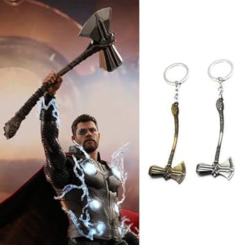 Amazoncom Rulong Thor Stormbreaker Hammer Keychain The