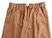 FANCYINN Women 2 Pieces Vacation Outfits Vneck Spaghetti Strap Crop Top and Bodycon Long Pant with Belt Khaiki S