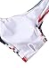 BMJL Women's Sexy Detachable Padded Cutout Push up Striped Bikini Set Two Piece Swimsuit (Small, Stripe 1)