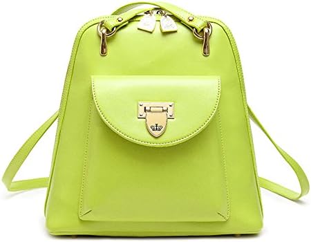 Grebago Woman's College Wind Bag Retro Leather Backpack Multifunctional Package