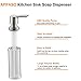 APPASO 17-Ounce Kitchen Dish Soap Dispenser Brushed Nickel- Large Capacity- 480ml Bottle Built in Hand Sink Pump,Sink Soap Dispensers Replacement-3.15 Inch Threaded Tube
