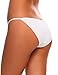 Ekouaer Soft Breathable Brief Panties Thong Underwear For Women 3 Pack,Black/White/Nude,Small