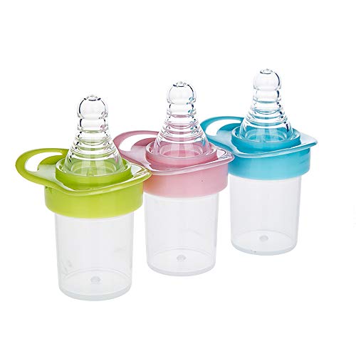 JHS Baby Medicine Dispenser, Newborn Medicine Feeder with Nipple, Baby