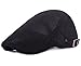 Men Breathable Mesh Summer Hat Newsboy Beret Ivy Cap Cabbie Flat Cap
