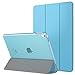 MoKo Case for iPad Pro 9.7 - Slim Lightweight Smart-shell Stand Cover with Translucent Frosted Back Protector for Apple iPad Pro 9.7 Inch 2016 Release Tablet, Light BLUE (with Auto Wake / Sleep)