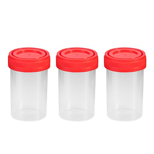 UEETEK 20Pcs Práctico Vaso de Muestra de Plástico Contenedor de Orina