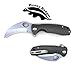 Western Active Honey Badger Claw Smooth Pocket Knife - Steel Blade, Lightweight, Folding Utility EDC - Survival - Reversible Pocket Clip - Medium (Claw Smooth Medium Black HB1121)