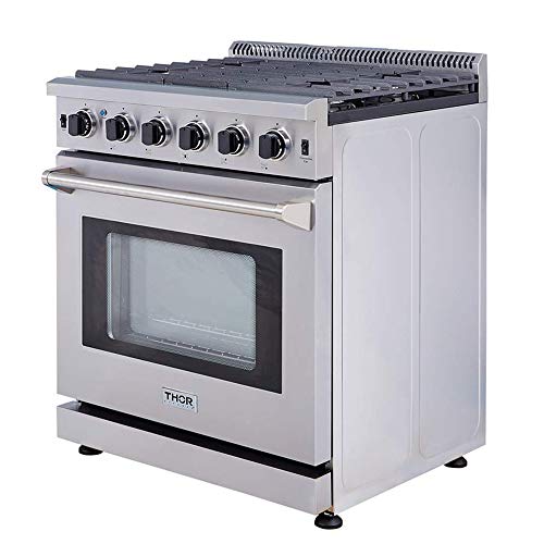 Thor Kitchen 30 inch Freestanding ProStyle Gas Range with 4.55 cu.ft