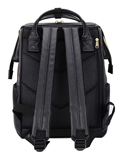 womens leather backpack with laptop compartment