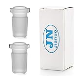 Jianuo Scientic Glass Tube Adapter, 2Pack 14mm Female to 18mm Male Essential Adapter Connector (2)