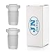 Jianuo Scientic Glass Tube Adapter, 2Pack 14mm Female to 18mm Male Essential Adapter Connector (2)