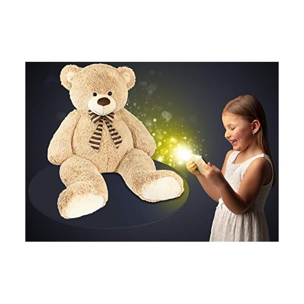 Brubaker XXL Teddybär 150 cm groß - Beige - Stofftier Plüschtier Kuscheltier – Bild 7