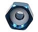 Nitrous Bottle Nut Adapter With Washer (Blue, 4AN)