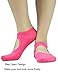 ELUTONG Pilates Yoga Non Slip Grips Socks 4 Pairs Sticky Ballet Workout Hospital Socks for Women